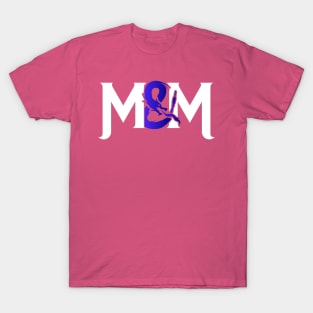 M&M Blue White Logo T-Shirt